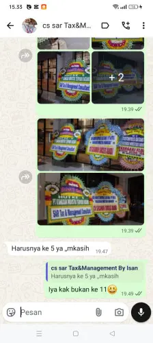 Testimonial Papan Bunga bojongkunci