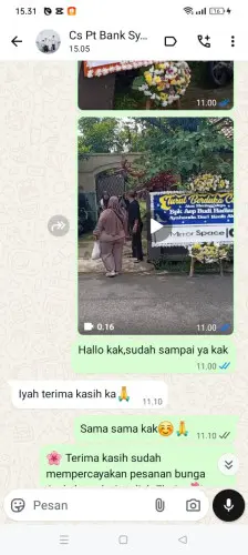 Testimonial Papan Bunga bojongkunci